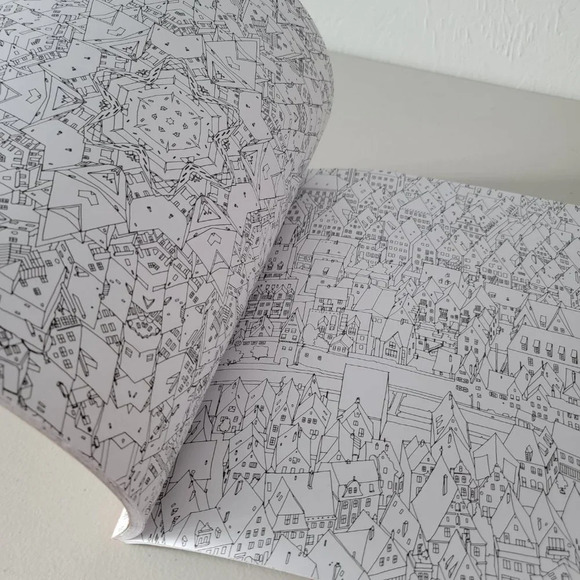 Fantastic Cities Coloring Book by Steve McDonald - Picture 5 of 7